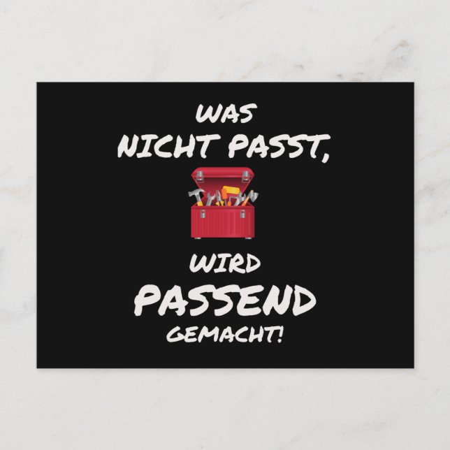 Carte Postale Ce Qui Ne Convient Pas Est Fait Pour S'Adapter (Devant)