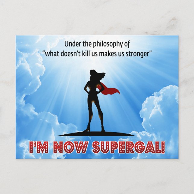 Carte Postale Ce qui ne nous tue pas nous rend plus forts ! (Devant)