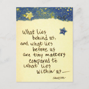 Carte Postale Ce qui se cache derrière nous...dire note de dessi