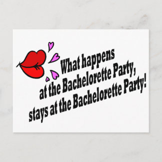 Carte Postale Ce Qui Se Passe À La Fête De La Bachelorette...