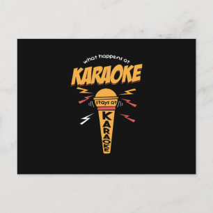 Carte Postale Ce Qui Se Passe Au Karaoke Séjourne Au Cadeau Kara