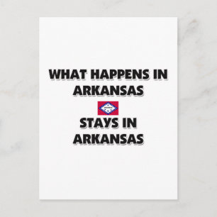 Carte Postale Ce Qui Se Passe Dans L'ARKANSAS Y Reste