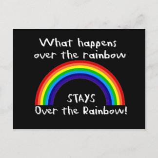 Carte Postale Ce Qui Se Passe Sur L'Arc En Ciel...