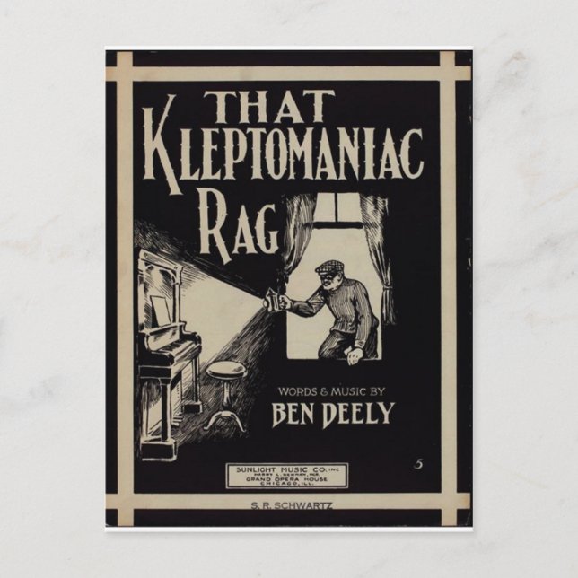 Carte Postale Ce Raga de la kleptomane (Devant)