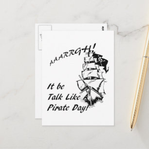 Carte Postale Ce sera la journée du discours comme un pirate