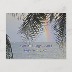 CARTE POSTALE "CE SERA UNE JOURNÉE MERVEILLEUSE À ST. LUCIA"
