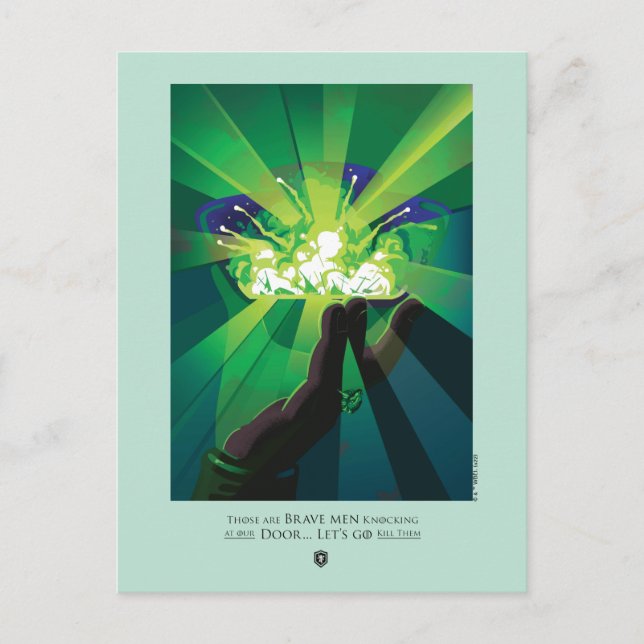 Carte Postale Ce sont des hommes courageux qui frappent à notre  (Devant)