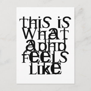 Carte Postale Ceci est ADHD