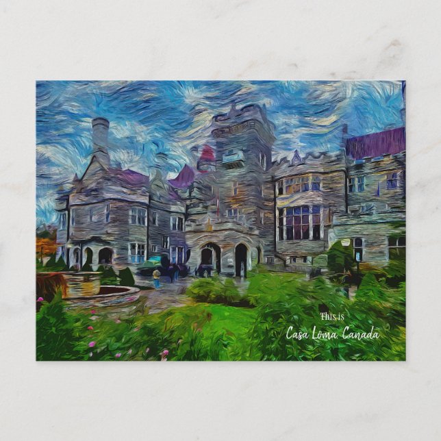 Carte Postale Ceci est Casa Loma, Toronto, Canada  (Devant)
