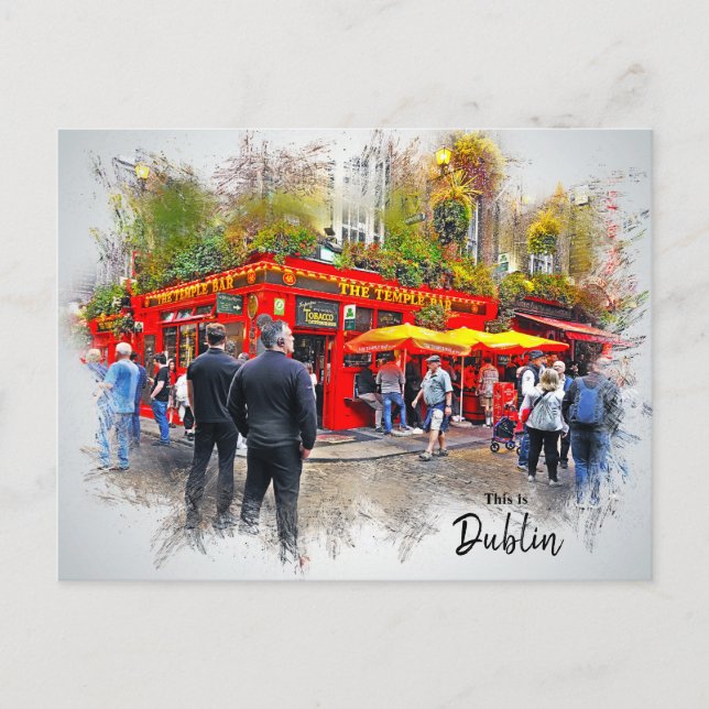 Carte Postale Ceci est Dublin-Irlande (Devant)