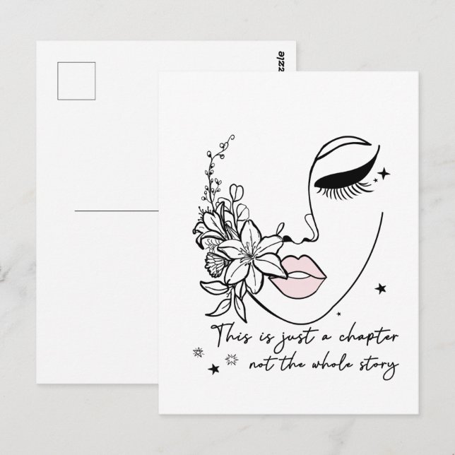 Carte Postale Ceci est juste un chapitre Citation positive  (Devant / Derrière)