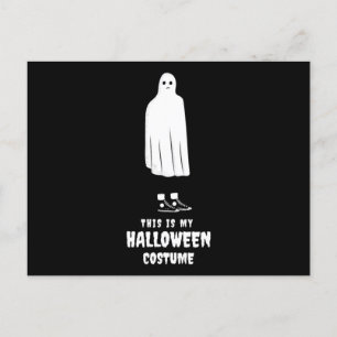 Carte Postale Ceci est mon costume d'Halloween Drôle Halloween T