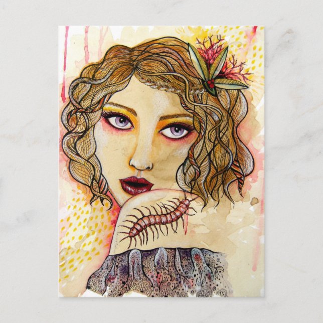 Carte Postale Cecilia et Centipede (Devant)