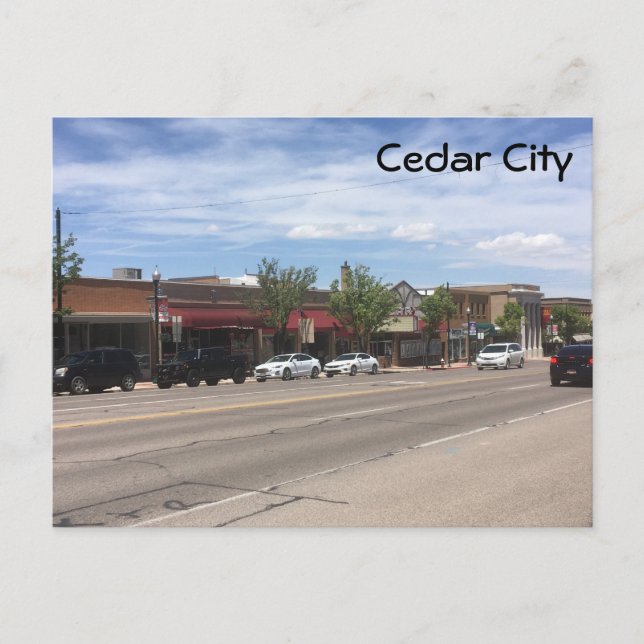 Carte Postale Cedar City (Devant)