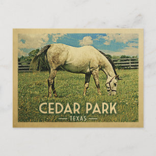 Carte Postale Cedar Park Texas Horse Farm -Vintage voyage