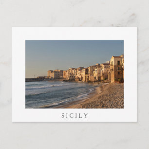 Carte Postale Cefalu, ville balnéaire en Sicile