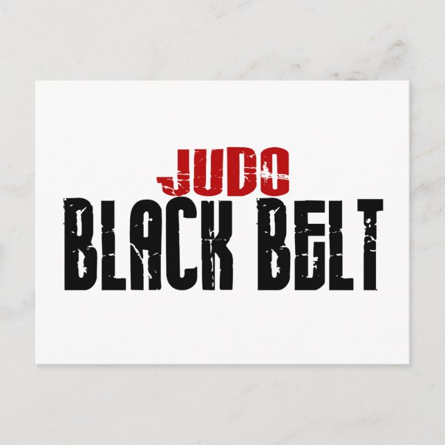 Carte Postale Ceinture noire Judo (Devant)
