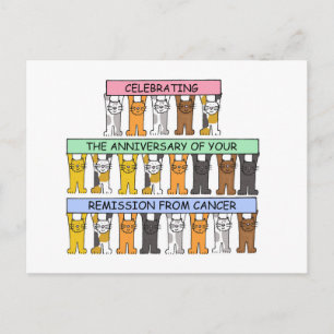 Carte Postale Celebrating the Anniversary of Cancer Remission.