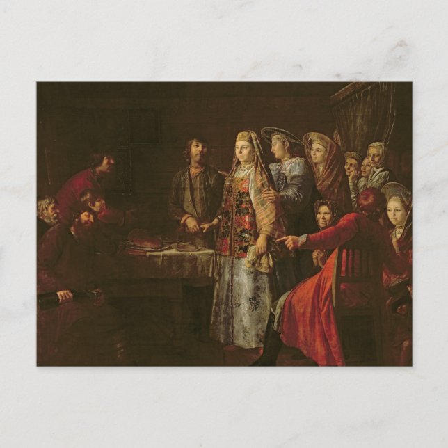 Carte Postale Celebrating the Wedding Agreement, 1777 (Devant)