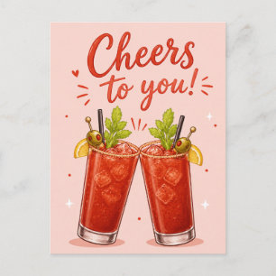 Carte Postale Célébration d'anniversaire Bloody Mary