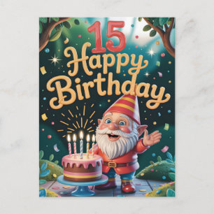 Carte Postale Célébration de la 15e année du gnome