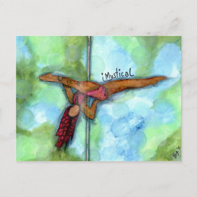 Carte Postale Célébration de la condition physique du pôle (Devant)