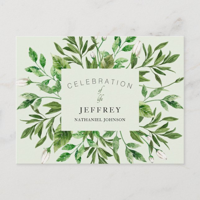 Carte Postale Célébration de la vie après la réunion de ramassag (Devant)