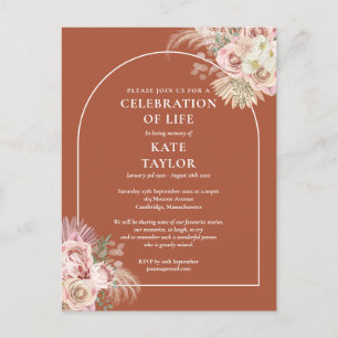 Carte Postale Célébration de la vie en l'honneur de l'herbe de P