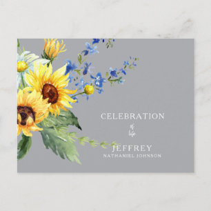 Carte Postale Célébration de la vie Perte d'un être cher