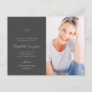 Carte Postale Célébration de la vie Simple et moderne Photo mini