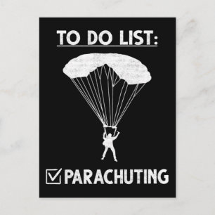 Carte Postale Célébration de parachutiste amateur d'adrénaline