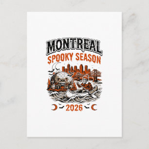 Carte Postale Célébration de soirée d'octobre à Montréal Nouveau