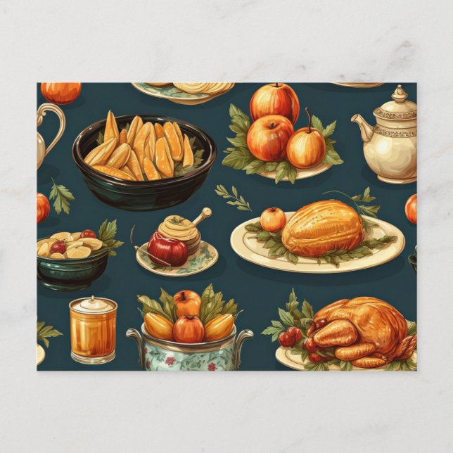 Carte Postale Célébration de Thanksgiving (Devant)