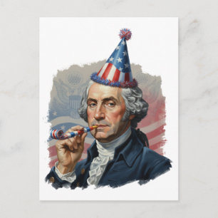 Carte Postale Célébration drôle et patriotique du 4 juillet