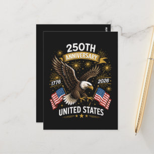 Carte Postale Célébration du 250e anniversaire de l'aigle améric
