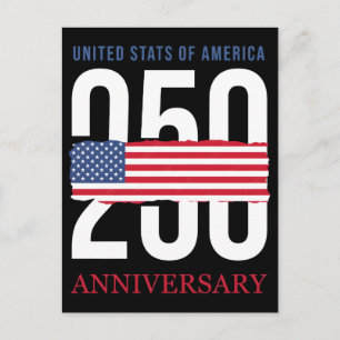 Carte Postale Célébration du 250e anniversaire de l'Amérique