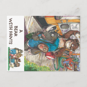 Carte Postale Célébration du livre "A Bear With Pants"