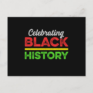 Carte Postale Célébration du Mois de l'histoire des Noirs Amériq