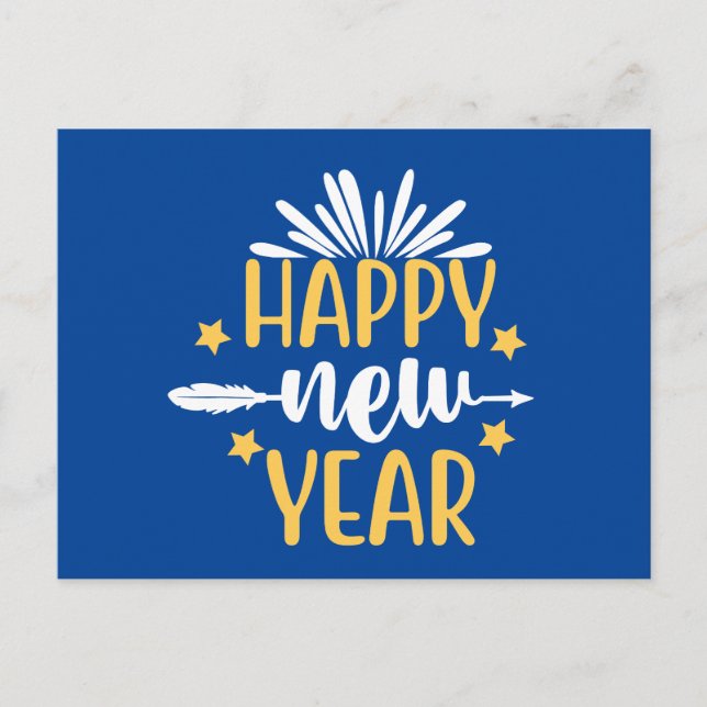 Carte Postale Célébrations de la Nouvelle Année (Devant)