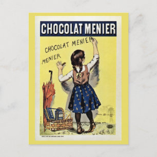 Carte Postale Célèbre Chocolat Menier poster vintage