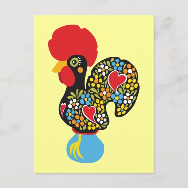 Carte Postale Célèbre coq de Barcelos Nr 06 (Devant)