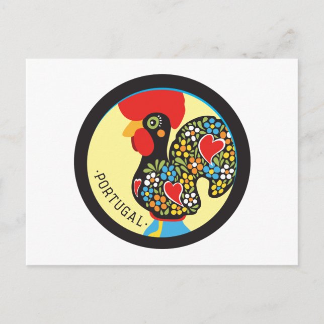 Carte Postale Célèbre coq de Barcelos Nr 06 (Devant)