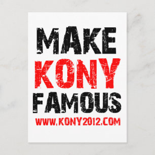 Carte Postale Célèbre Kony - Kony 2012