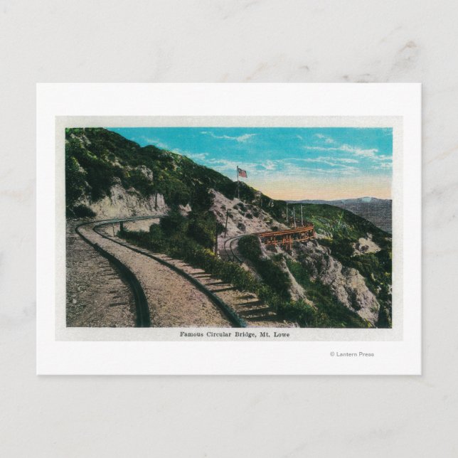 Carte Postale Célèbre Pont Circulaire, Mt. LoweMt. Lowe, CA (Devant)