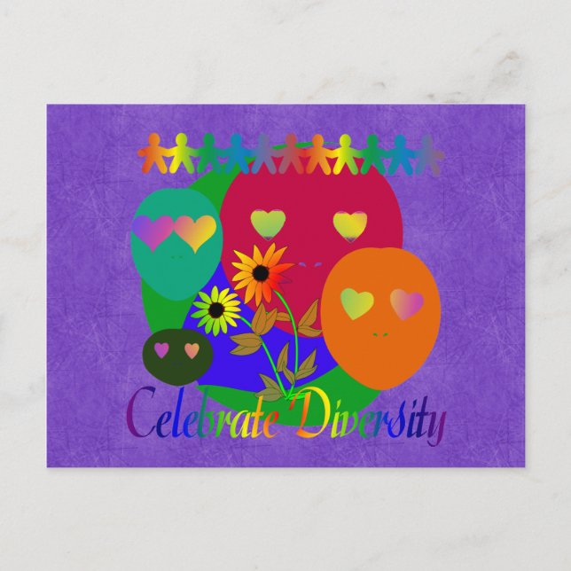 Carte Postale Célébrer la diversité (Devant)