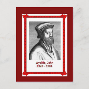 Carte Postale Célèbres gens, John wycliffe, 1328-1384
