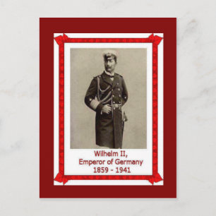 Carte Postale Célèbres gens, Kaiser Guillaume II 1859-1941