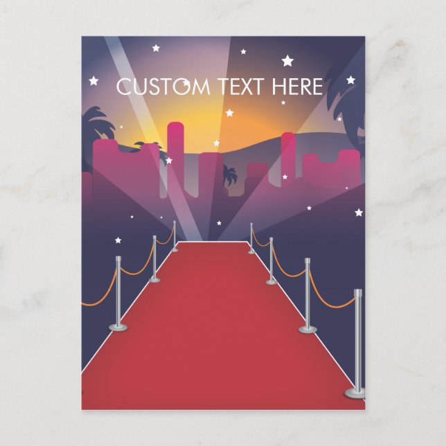 Carte Postale Célébrité du tapis rouge (Devant)