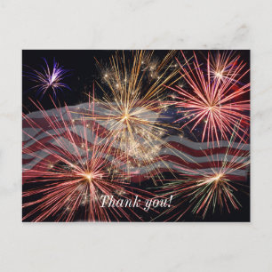 Carte Postale Célébrons l'Amérique Merci