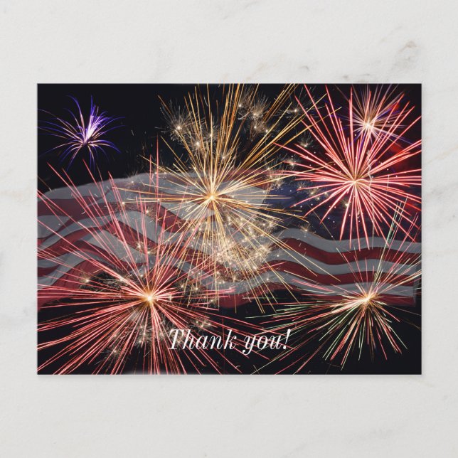 Carte Postale Célébrons l'Amérique Merci (Devant)
